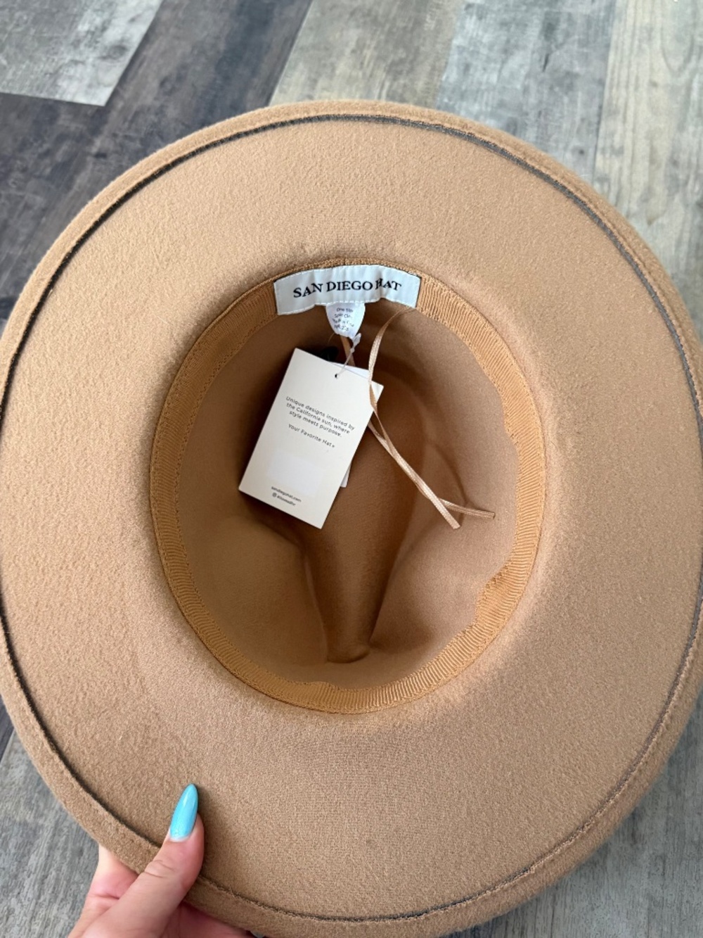 Tan Cowboy Hat with Gems - Picture 2 of 3
